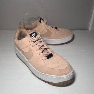 Nike Air Force 1 Sage Low Beige Suede Sneakers AR5339-203